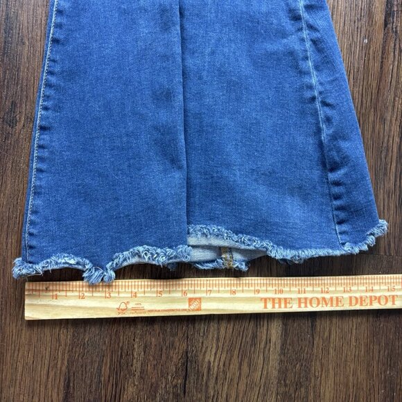 Judy Blue Super Flare Raw Hem Jeans Medium Wash JB88204 Women’s Size 5/27 - Picture 10 of 11